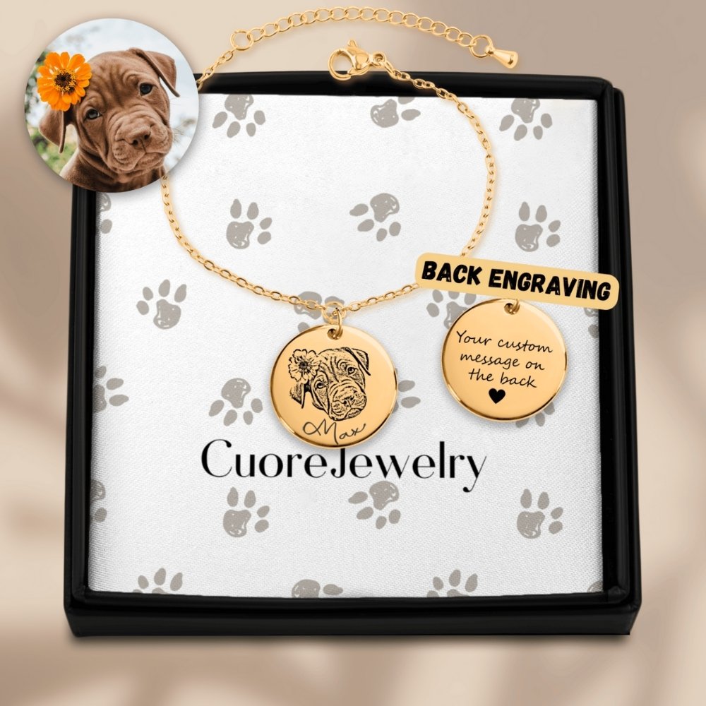 Bracciale con immagine cane