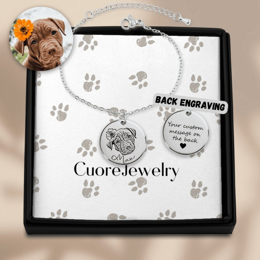 Bracciale con immagine cane