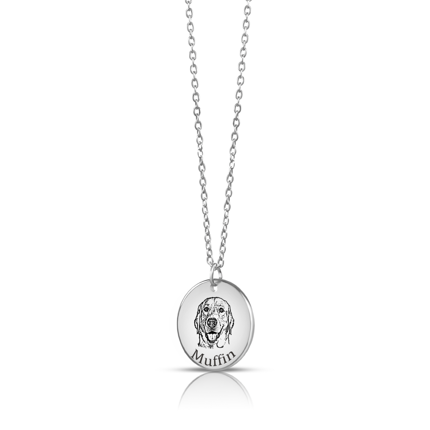 Collana con incisione cane