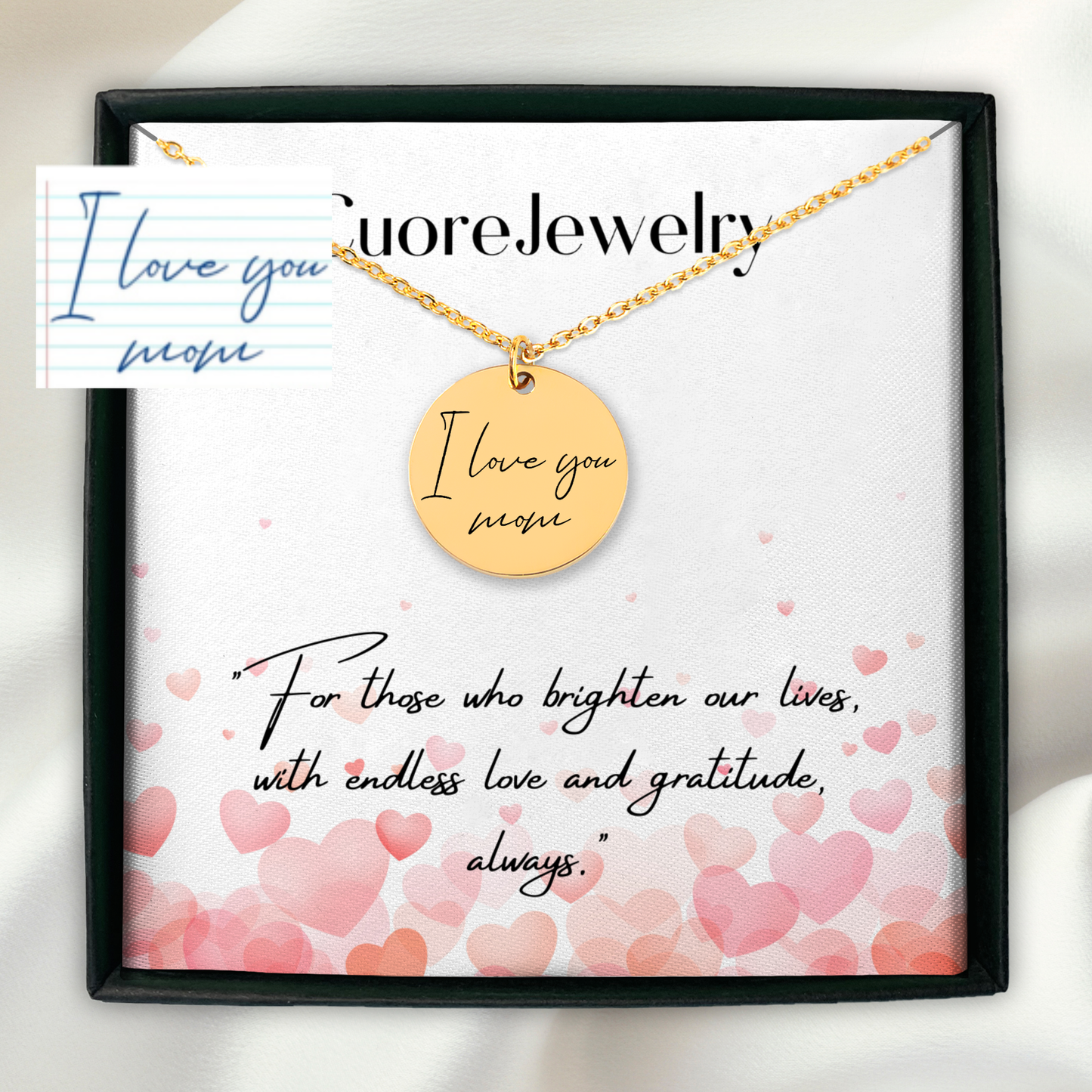 Handwritten Message Necklace