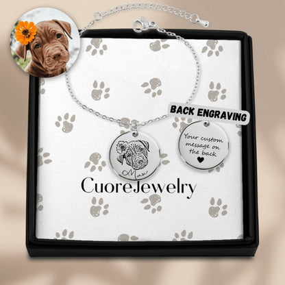Bracciale con immagine cane