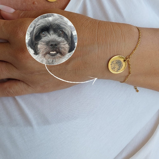 Bracciale con immagine cane