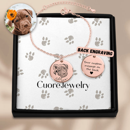 Bracciale con immagine cane