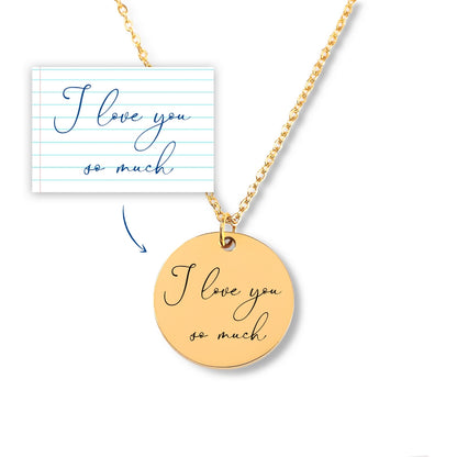 Handwritten Message Necklace